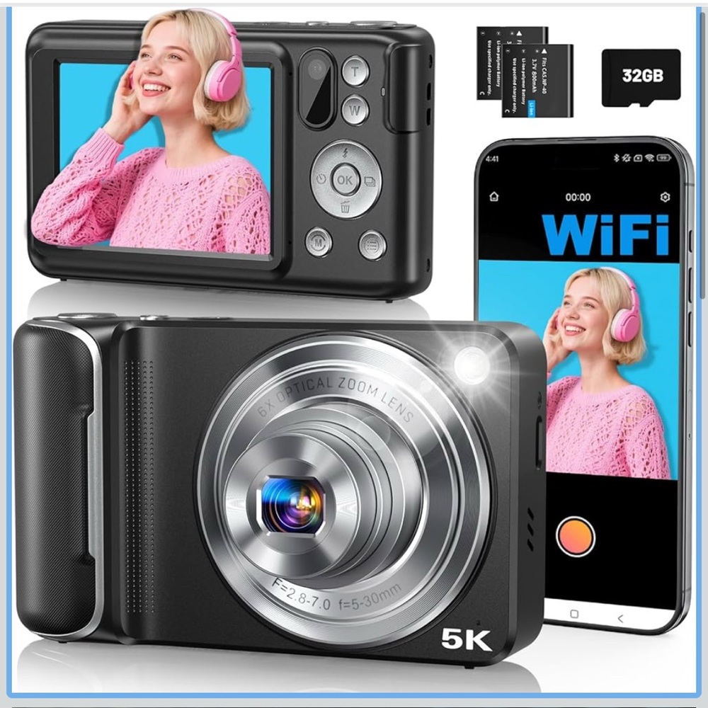 New in Box - Amazon - 5K Digital Camera for Photography